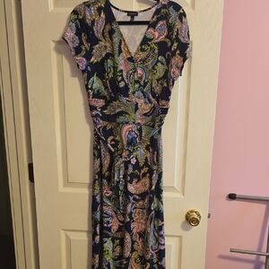 Vibrant Paisley Maxi Dress